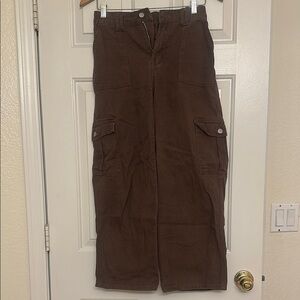 SHEIN Brown Boot Cut Flare Pants